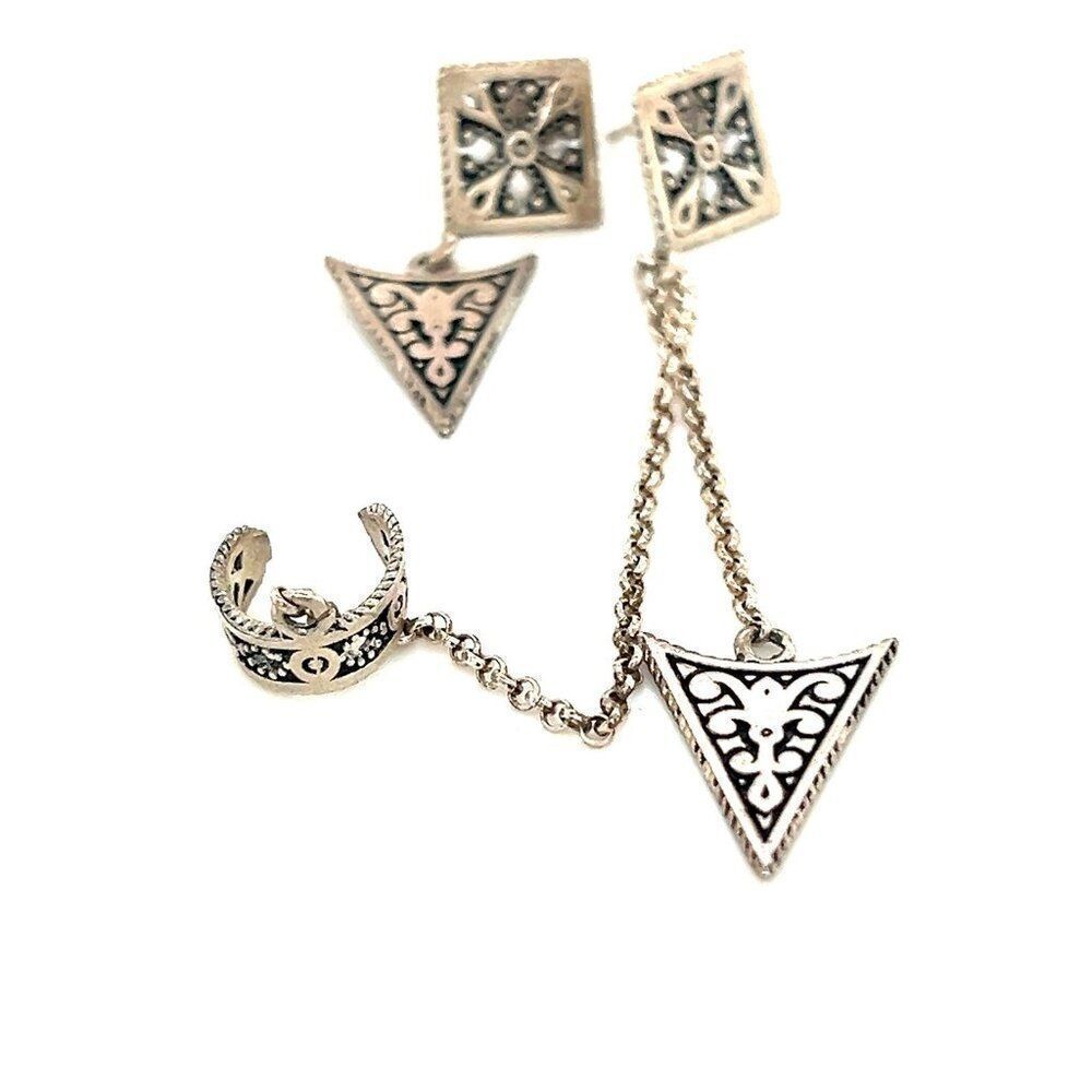 925 Silver Dangle Earrings - image 3